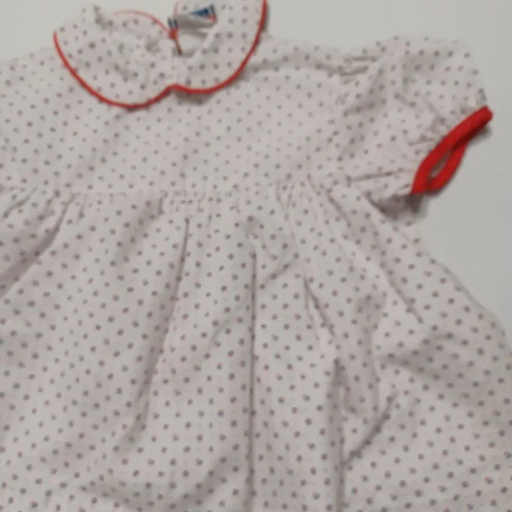 Nanas Pet Baby Girls 18 Months Fit And Flare Dress White Red Sailors Boat Button